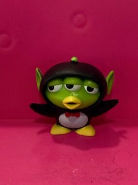 Green Alien Weezy Doorable Penguin Figurine - Cute Collectible